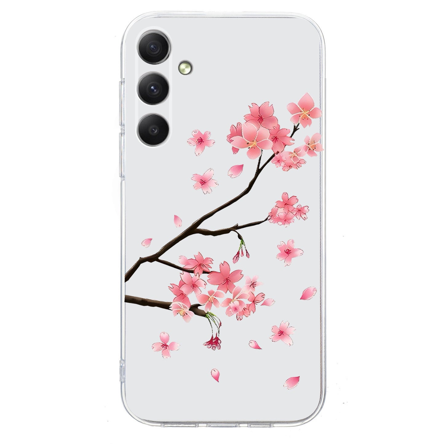 For Samsung Galaxy A16 5G / 4G Case Pattern Printing Shockproof Soft TPU Phone Cover - Plum Blossom