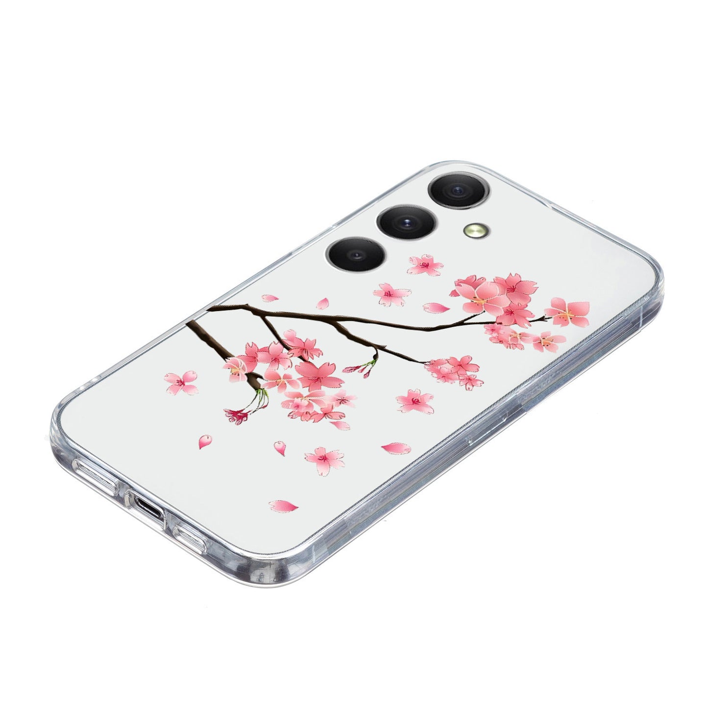 For Samsung Galaxy A16 5G / 4G Case Pattern Printing Shockproof Soft TPU Phone Cover - Plum Blossom