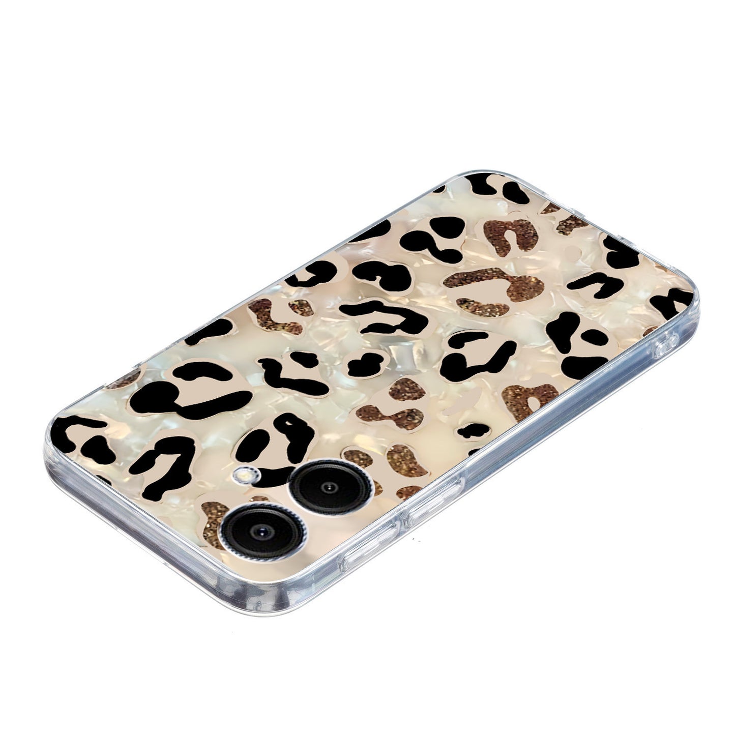 For Samsung Galaxy A06 Case Pattern Printing Shockproof Soft TPU Phone Cover - Leopard Print