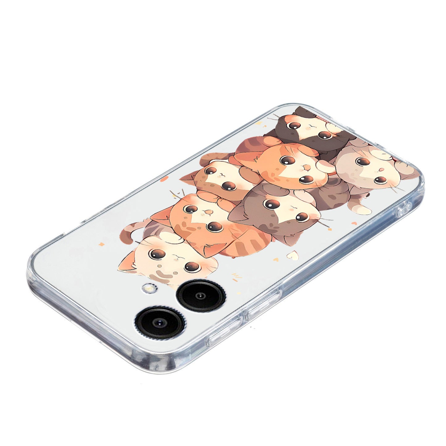 For Samsung Galaxy A06 Case Pattern Printing Shockproof Soft TPU Phone Cover - Multiple Kittens