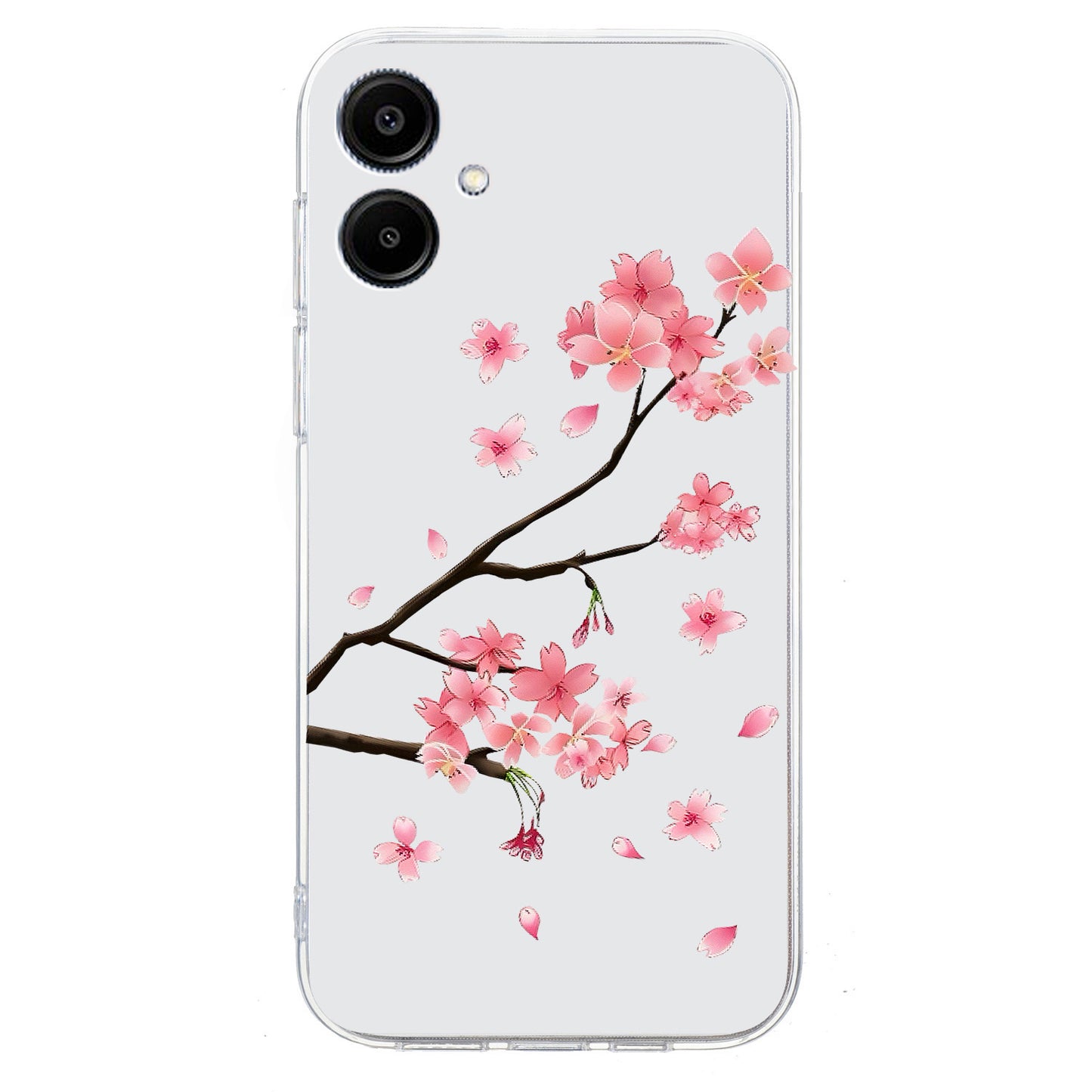 For Samsung Galaxy A06 Case Pattern Printing Shockproof Soft TPU Phone Cover - Plum Blossom