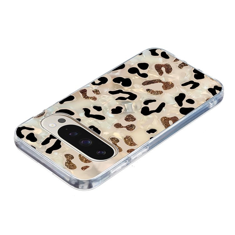 For Google Pixel 9 / 9 Pro Case Pattern Printing Shockproof Soft TPU Phone Cover - Leopard Print