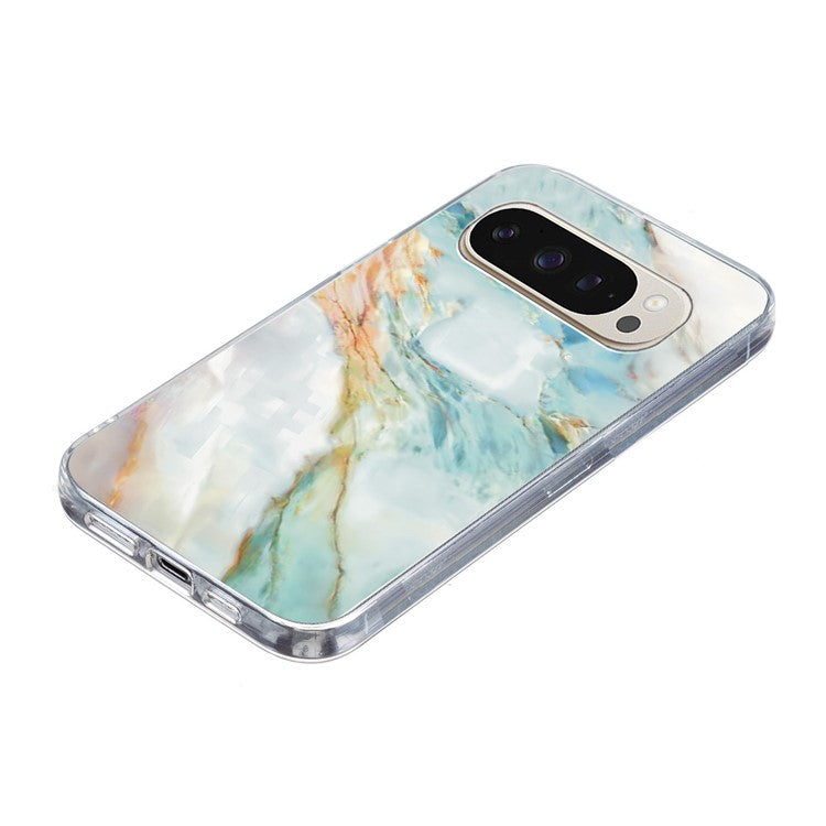 For Google Pixel 9 / 9 Pro Case Pattern Printing Shockproof Soft TPU Phone Cover - Oil Painting Marble