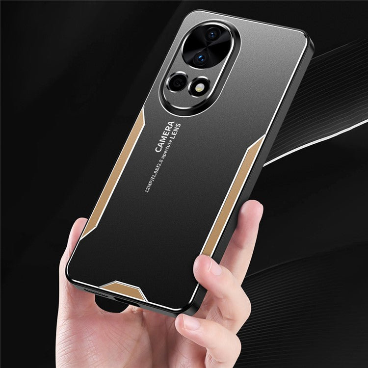 For Huawei nova 13 5G Phone Case Aluminium Alloy TPU PC Back Cover - Gold