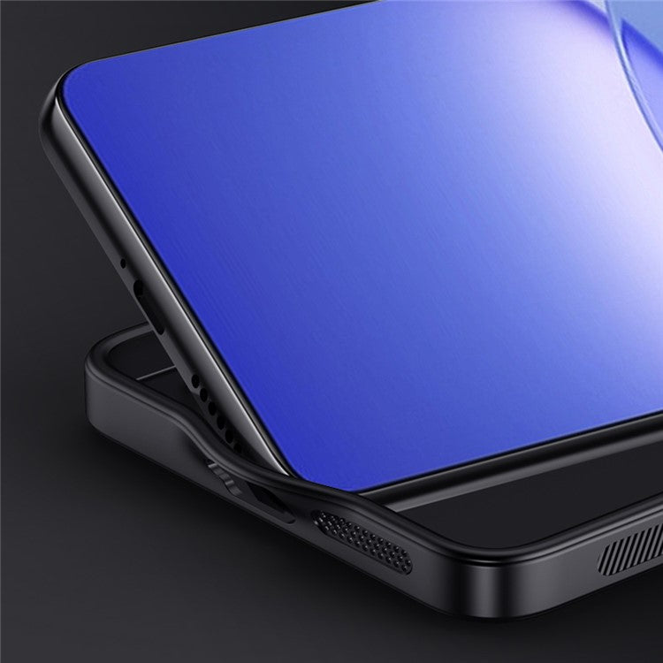 For Huawei nova 13 Case Wood Texture PU Leather Coated PC+TPU Phone Cover - Black