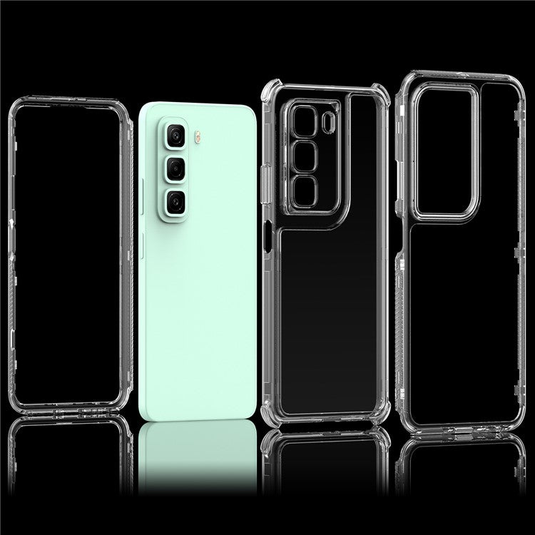 For Infinix Hot 50 4G Case Anti-Scratch Acrylic+TPU Clear Phone Cover