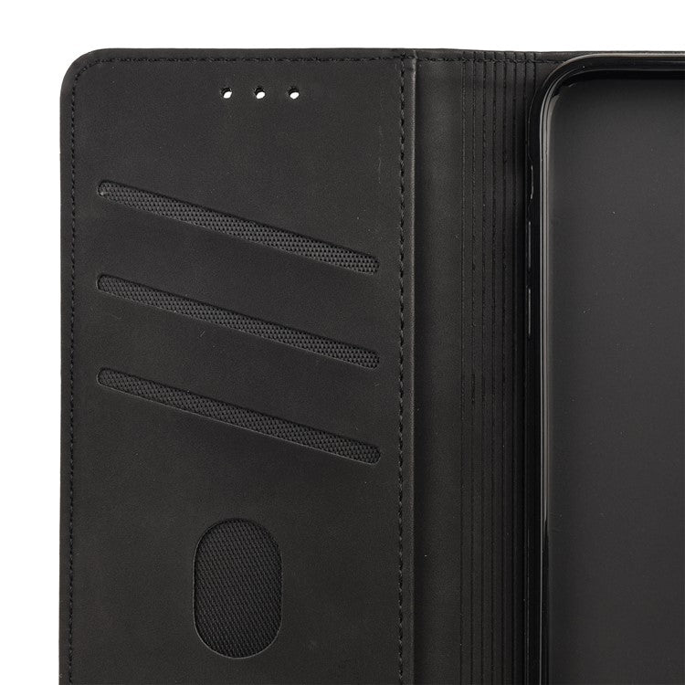 For Xiaomi Poco C75 4G / Redmi 14R 5G / 14C 4G Case PU Leather Shockproof Protection Wallet Phone Cover - Black