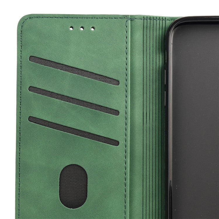 For Xiaomi Poco C75 4G / Redmi 14R 5G / 14C 4G Case PU Leather Shockproof Protection Wallet Phone Cover - Green