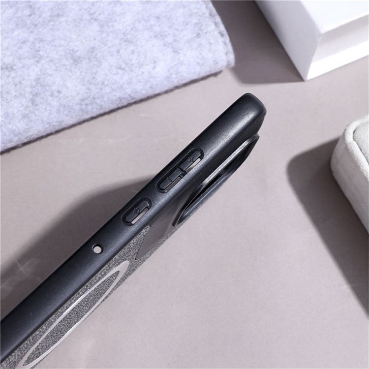 For Motorola Edge 50 Neo 5G / Moto S50 5G / Thinkphone 25 5G Case Drop-Proof TPU+Cloth Back Phone Cover Compatible with MagSafe - Purple