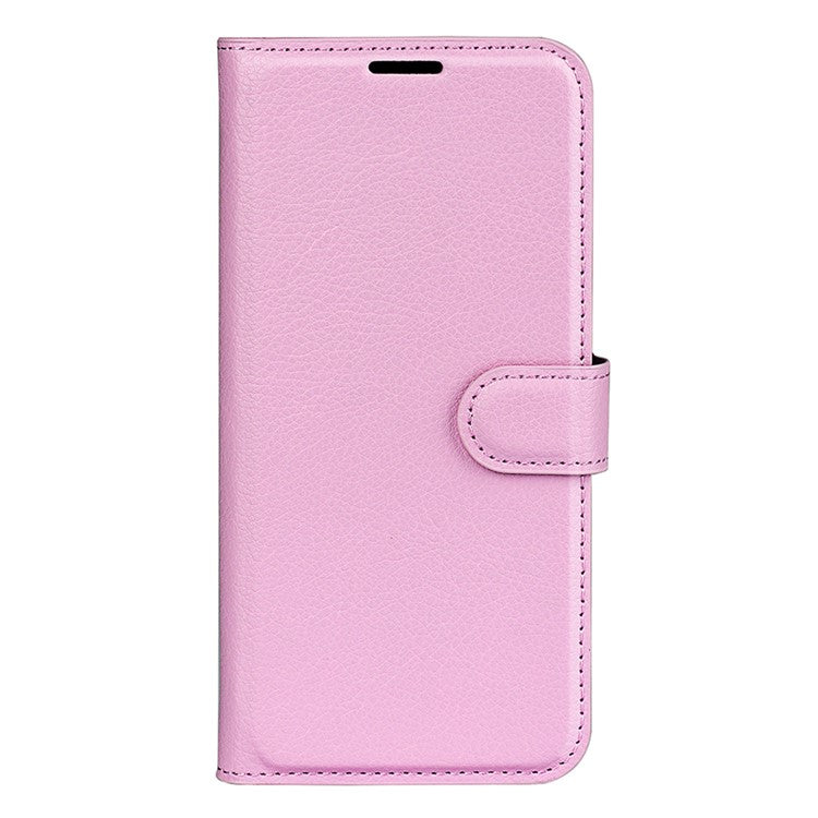 For Xiaomi Redmi Note 14 5G Case Litchi Texture Shockproof Leather Wallet Phone Cover - Pink