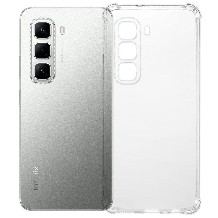 KALEBOL KLB-TPU001 For Infinix Hot 50 4G Case 1.5mm TPU Transparent Anti-Drop Phone Cover