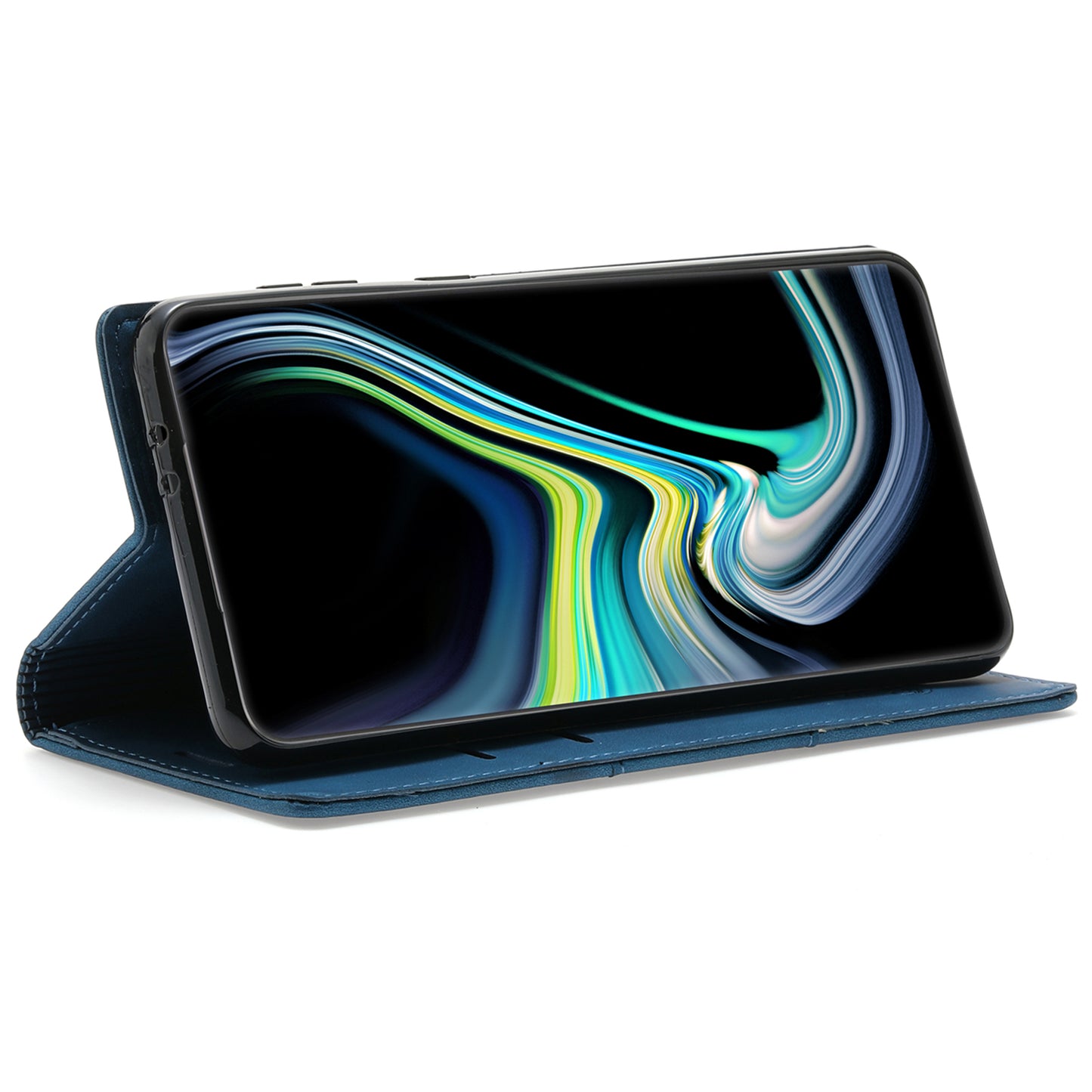 For Samsung Galaxy A16 4G / 5G Wallet Case Magnetic Closing Leather Phone Cover - Blue