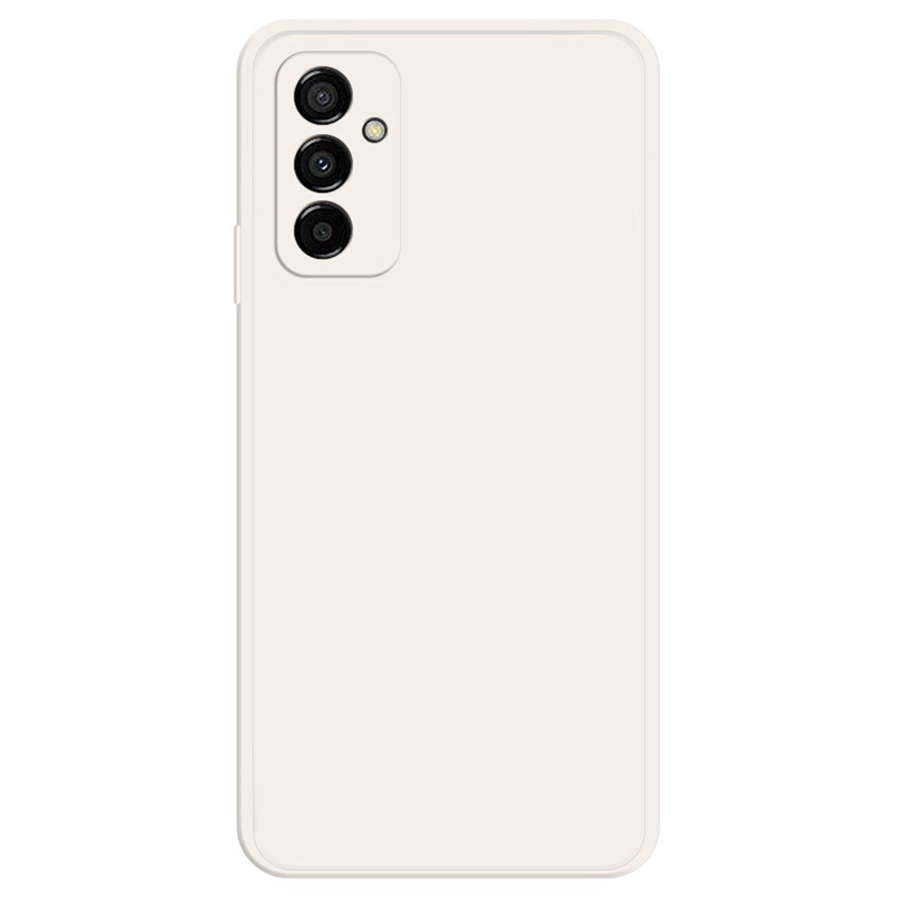 For Samsung Galaxy M23 5G / F23 5G Case Drop Resistant Rubberized TPU Straight Edge Phone Back Cover - Beige