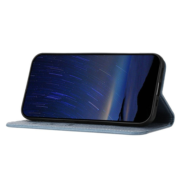 For Xiaomi Redmi Note 14 5G Case Woven Texture PU Leather Wallet Phone Cover - Grey