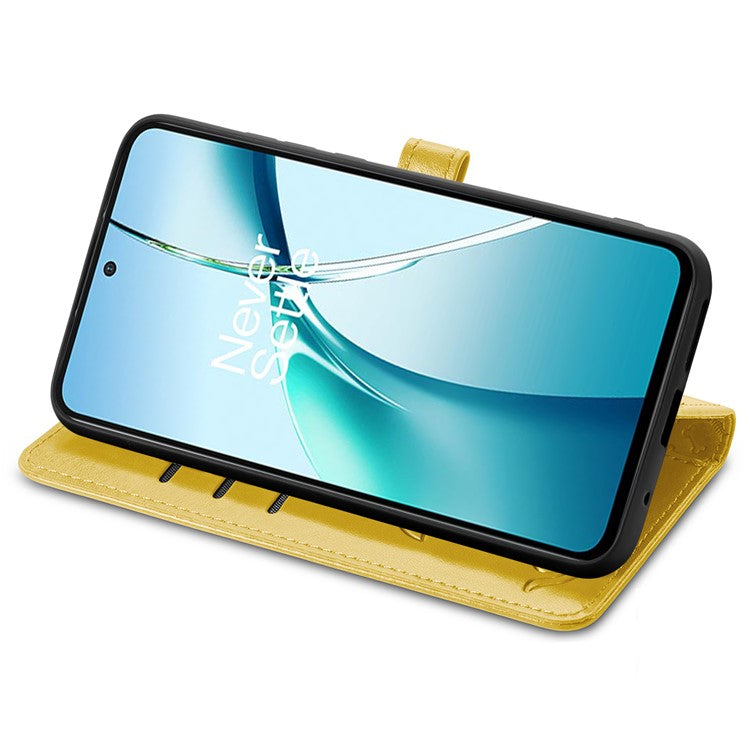 For Motorola Edge 50 Neo 5G Case Leather Wallet Flip Phone Cover Cute Cat Dog Pattern - Yellow