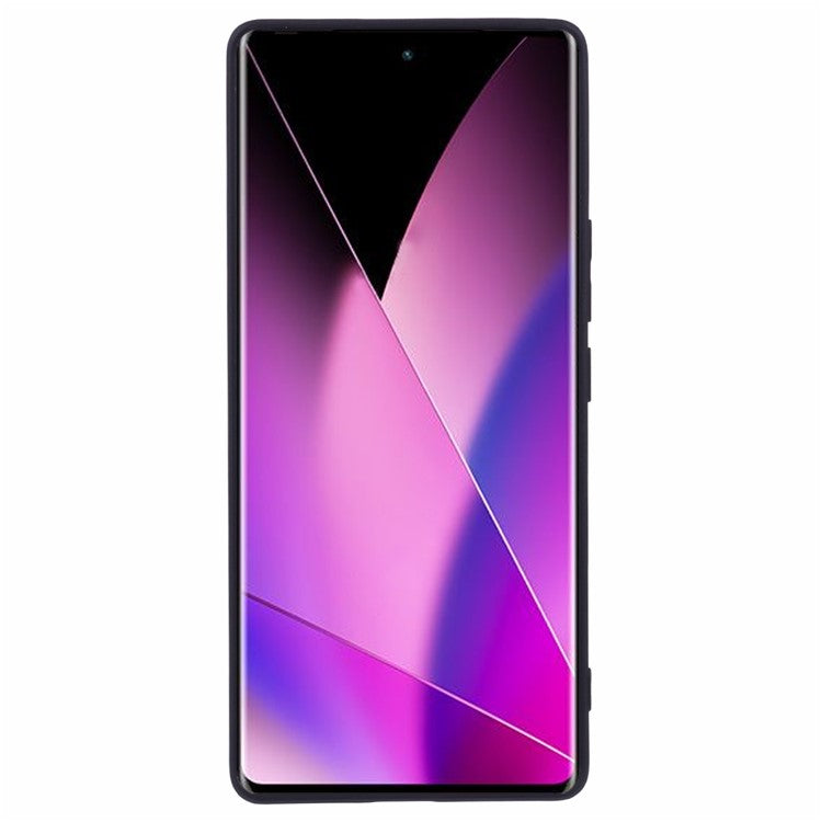 For Infinix Zero 40 5G Case Precise Cut-Outs Straight Edge TPU Shockproof Phone Cover - Black