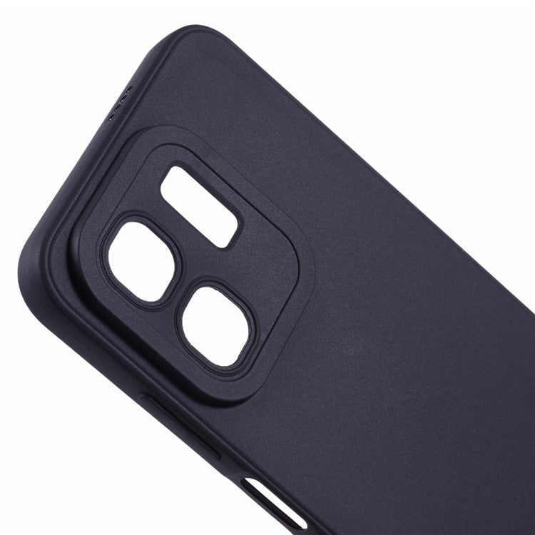 For Infinix Smart 9 4G Case Precise Cut-Outs Straight Edge TPU Shockproof Phone Cover - Black