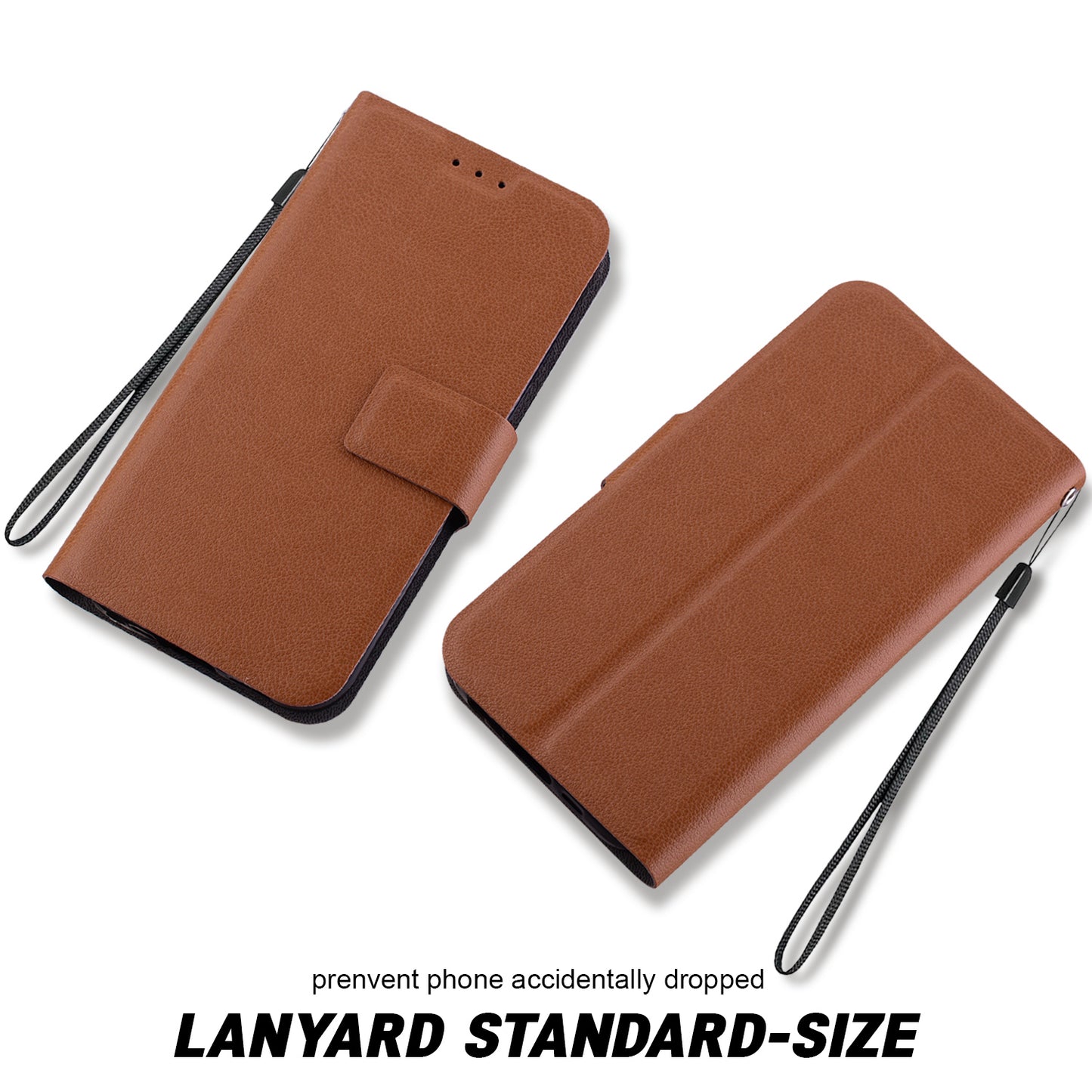 For Samsung Galaxy A06 Case Ultra-Thin PU Leather + TPU Phone Cover with Card Slot - Brown
