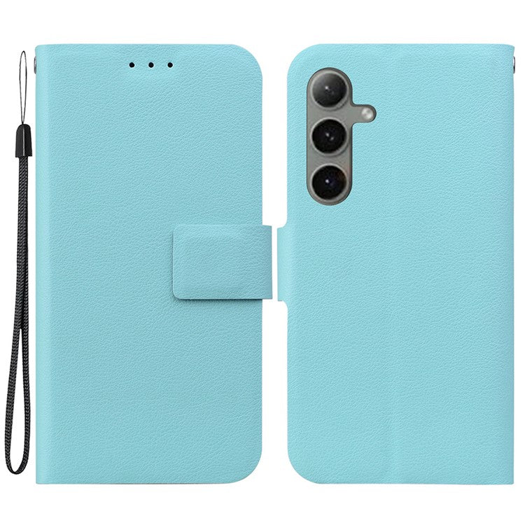 For Samsung Galaxy S25+ Case Ultra-Thin PU Leather + TPU Phone Cover with Card Slot - Green