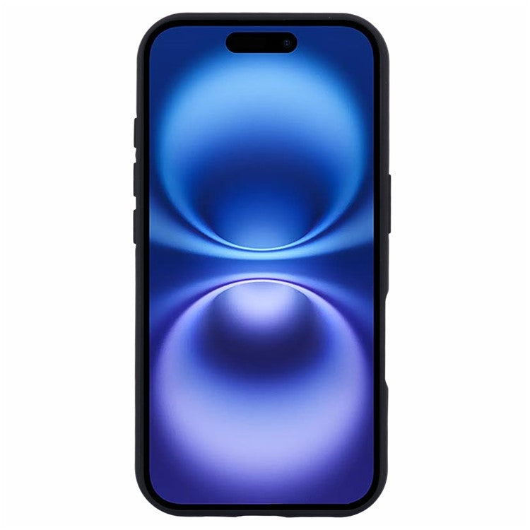 For iPhone 16 Case PC+TPU Drop Defend Phone Cover with Ring Kickstand - Blue