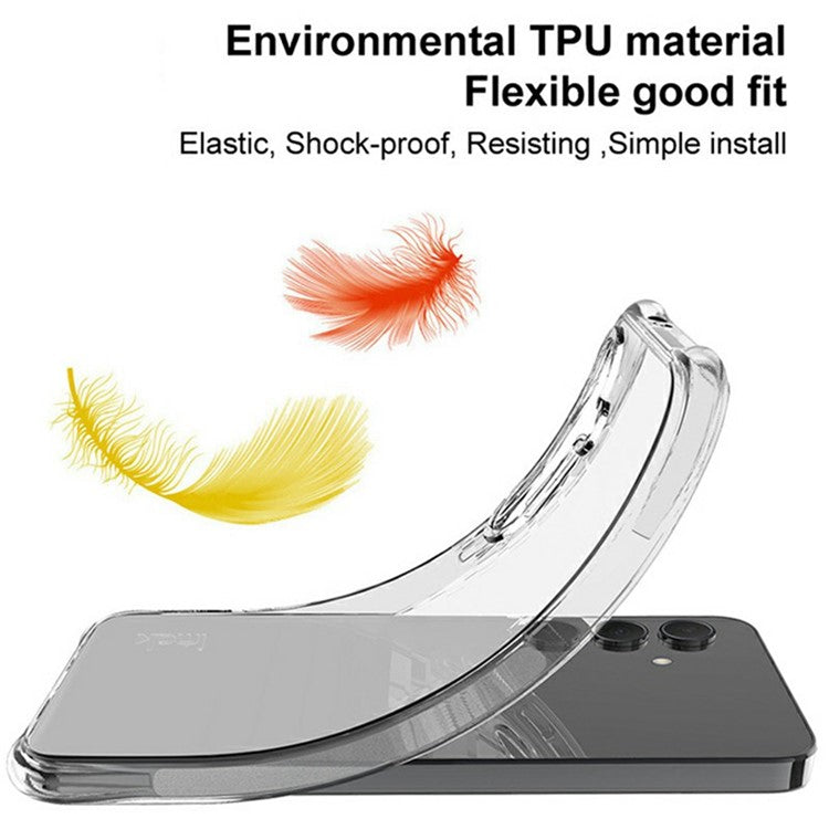 IMAK For OnePlus 13 Case TPU Phone Cover Airbag Shockproof Protection - Transparent Black