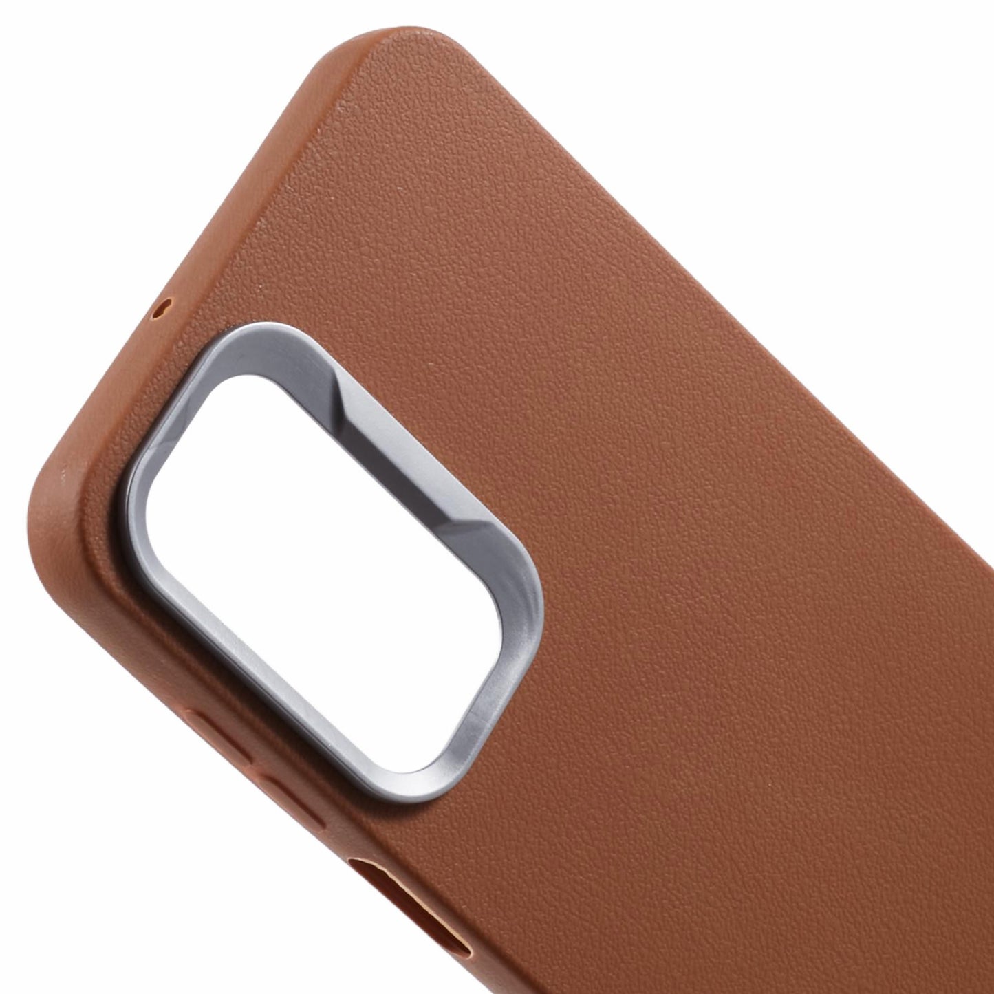 For Samsung Galaxy A16 5G / 4G Case Leather Textured TPU Shockproof Phone Cover - Brown
