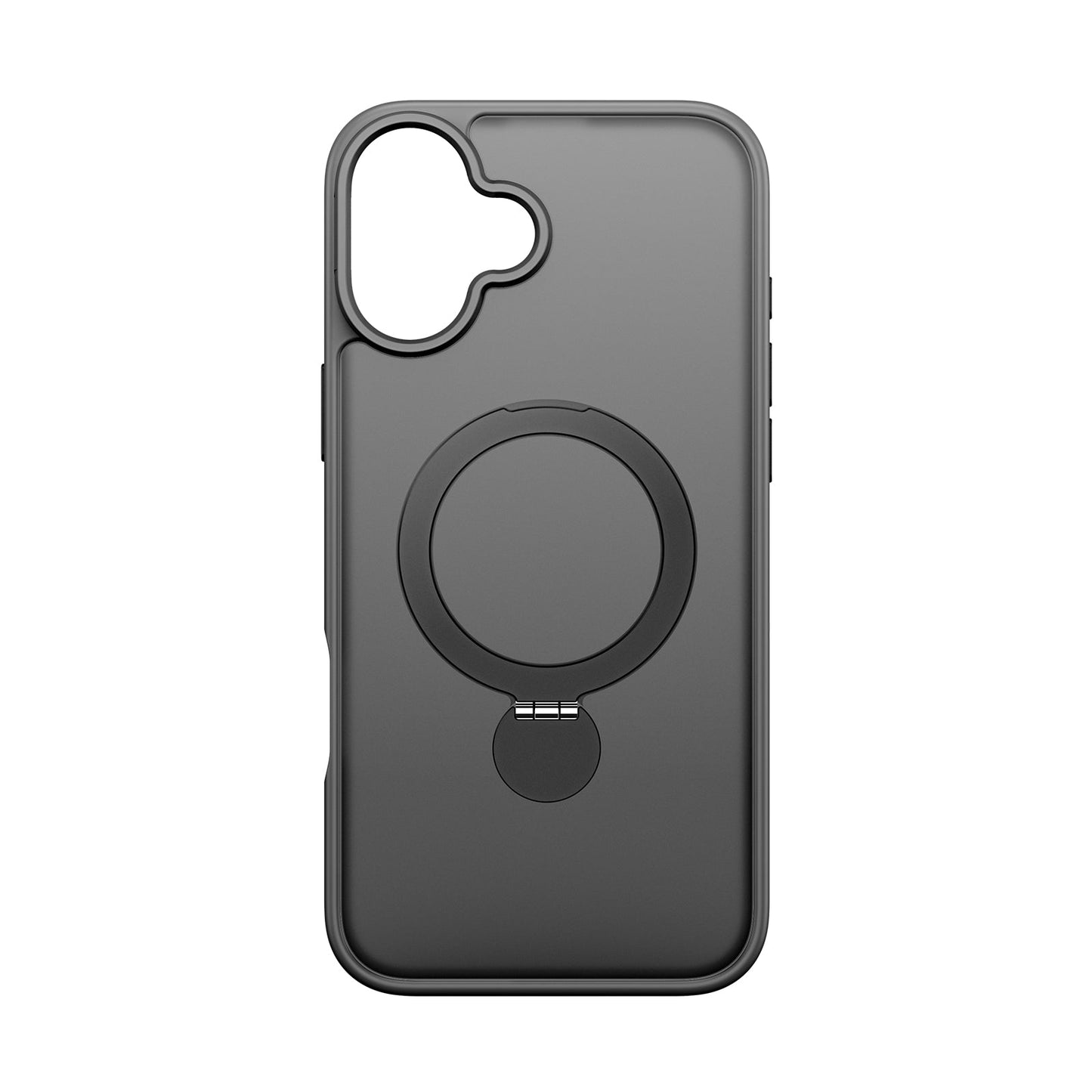 For iPhone 16 Plus Case DUX DUCIS Yind Series PC+TPU Phone Cover Compatible with MagSafe with Kickstand - Black