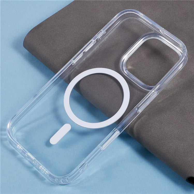 For iPhone 16 Pro Clear Case Compatible with MagSafe TPU+PC Back Cover