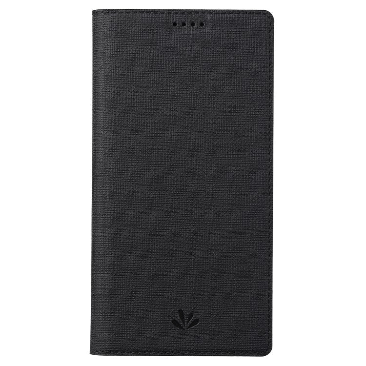 VILI DMX Series for OnePlus 10T 5G / Ace Pro 5G Card Slot Folio Flip Cover Magnetic Auto-absorbed PU Leather Stand Case - Black