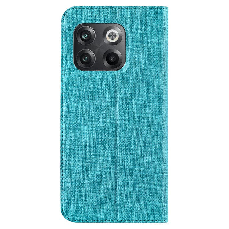 VILI DMX Series for OnePlus 10T 5G / Ace Pro 5G Card Slot Folio Flip Cover Magnetic Auto-absorbed PU Leather Stand Case - Blue