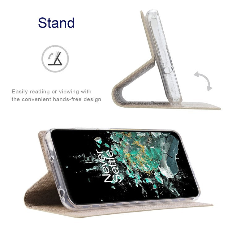 VILI DMX Series for OnePlus 10T 5G / Ace Pro 5G Card Slot Folio Flip Cover Magnetic Auto-absorbed PU Leather Stand Case - Khaki