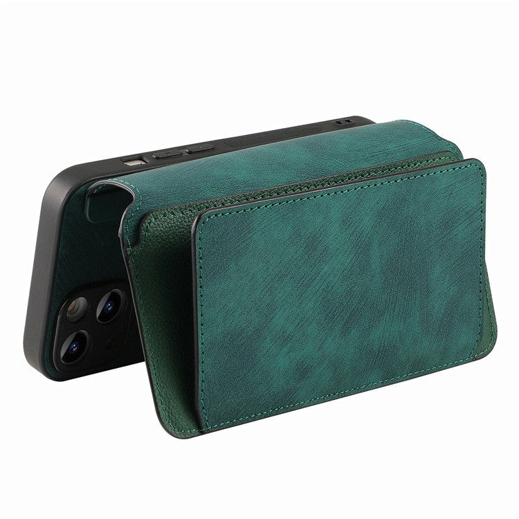 CASENEO MW-02 Phone Case For Xiaomi Redmi 14C 4G / 14R 5G / Poco C75 4G Detachable Magnetic Leather Flip Phone Cover - Green