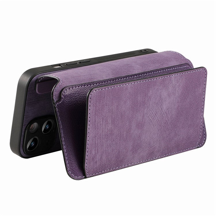 CASENEO MW-02 Phone Case For Xiaomi Redmi 14C 4G / 14R 5G / Poco C75 4G Detachable Magnetic Leather Flip Phone Cover - Purple