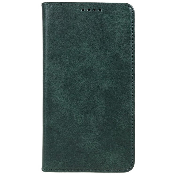 For Samsung Galaxy A36 5G Case Strong Magnetic PU Leather Phone Cover Calf Texture - Green