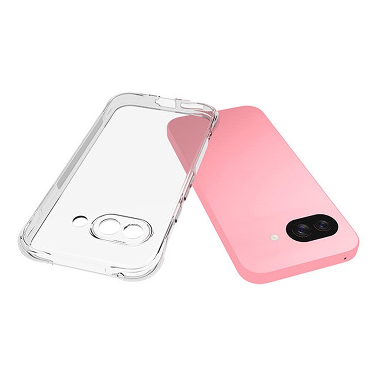 WANLONFENG WL Series for Google Pixel 9a TPU Case 2.0mm Phone Cover with Tempered Glass Film
