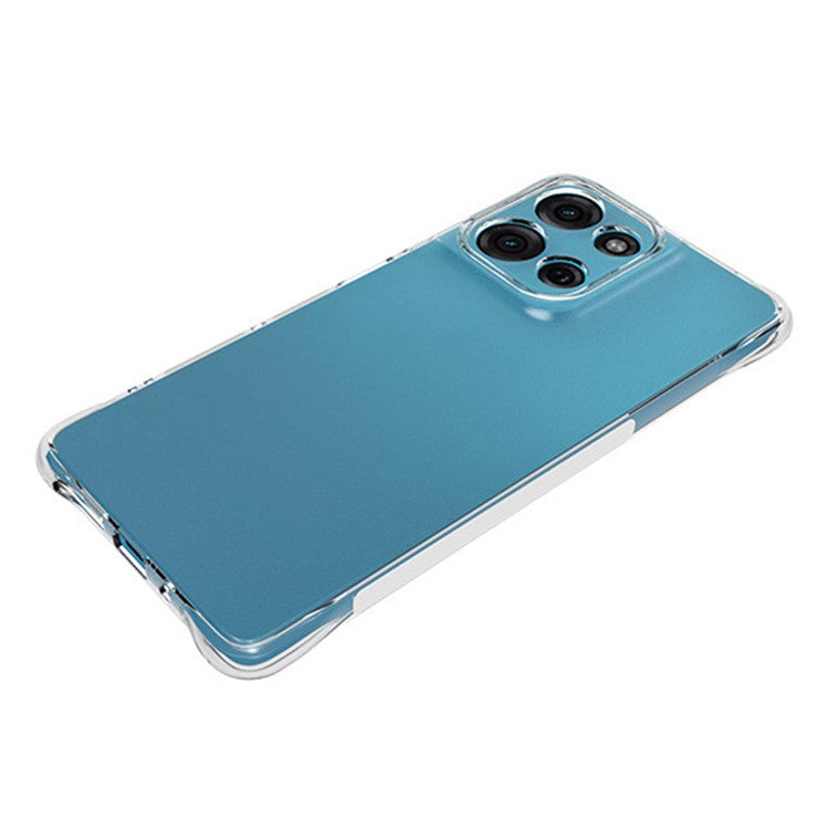 WANLONFENG WL Series for Motorola Moto G75 5G TPU Case 2.0mm Phone Cover with Tempered Glass Film