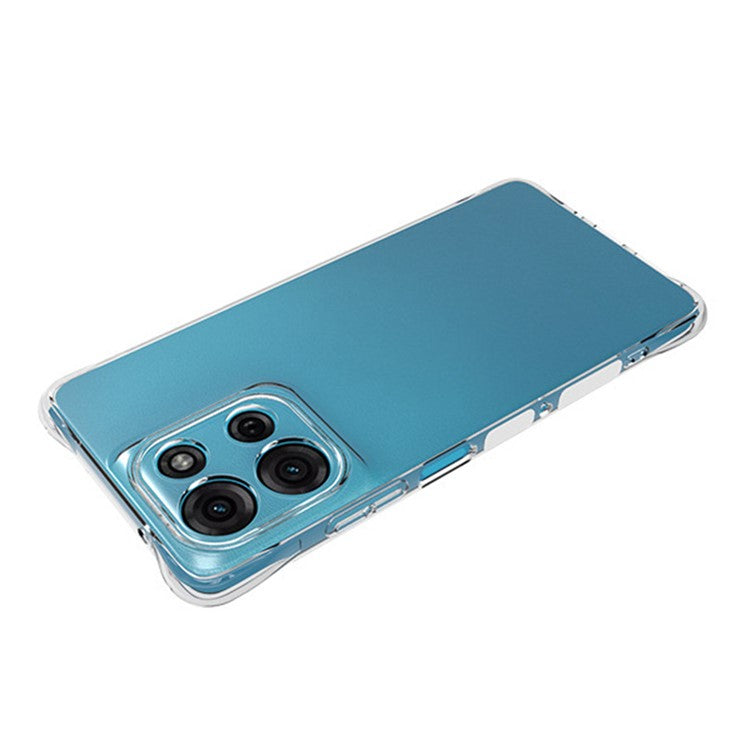 WANLONFENG WL Series for Motorola Moto G75 5G TPU Case 2.0mm Phone Cover with Tempered Glass Film