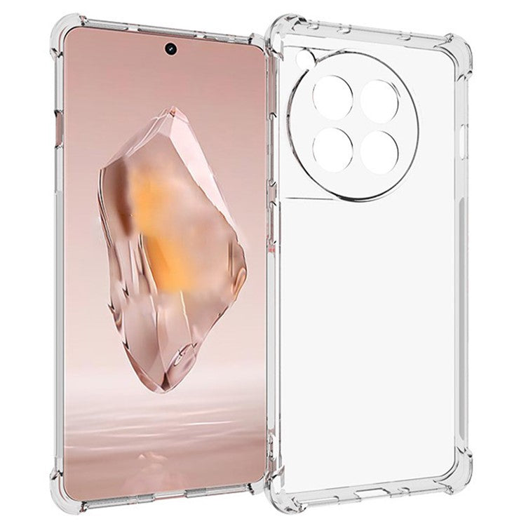 WANLONFENG WL Series for OnePlus Ace 3 5G TPU Case 2.0mm Phone Cover with Tempered Glass Film