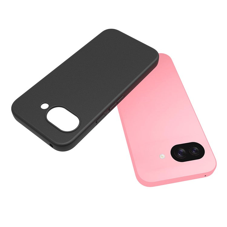 10Pcs / Pack For Google Pixel 9a Case Anti-Fingerprint Soft TPU Protective Cover - Black