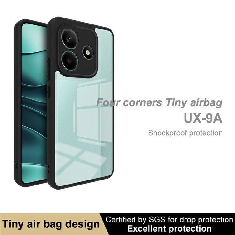 IMAK UX-9A Series for Xiaomi Redmi Note 14 5G Clear Case TPU+PC Phone Cover Reinforced Corners