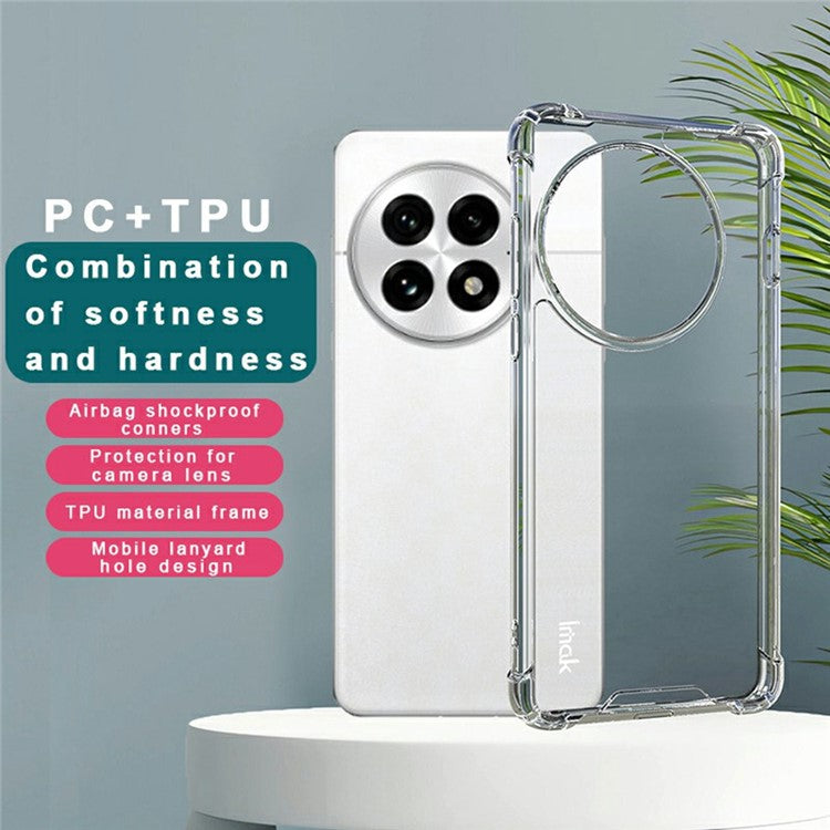 IMAK For OnePlus 13 Case PC+TPU Shockproof Clear Phone Cover