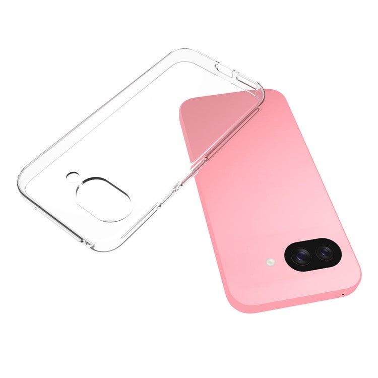 10Pcs / Pack For Google Pixel 9a Clear Case Watermark-Free TPU Protective Cover