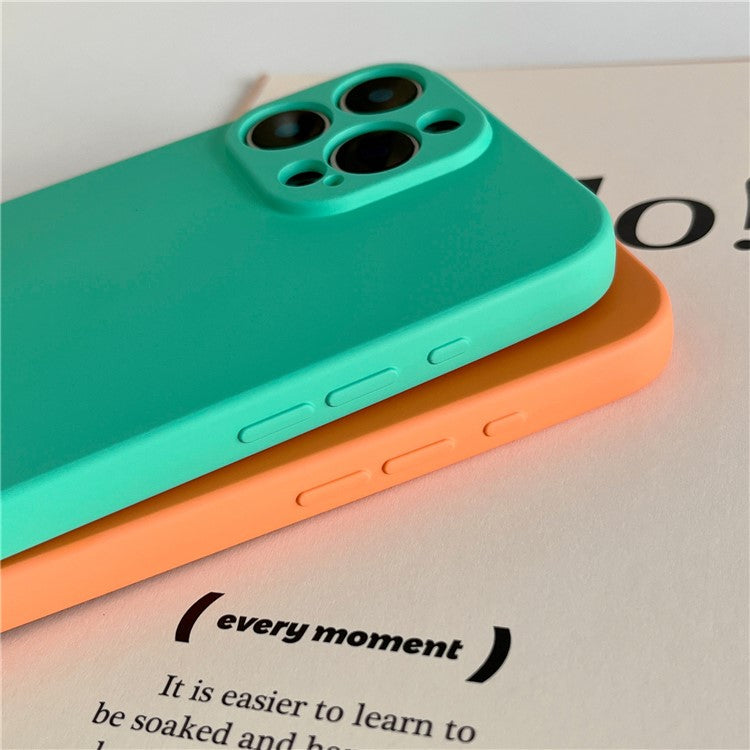 For iPhone 16 Pro Phone Back Case Scratch Resistant Silicone Mobile Cover - Yellow