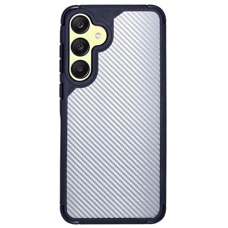 For Samsung Galaxy A15 5G / 4G Case Carbon Fiber Texture TPU+PC Anti-Drop Phone Cover