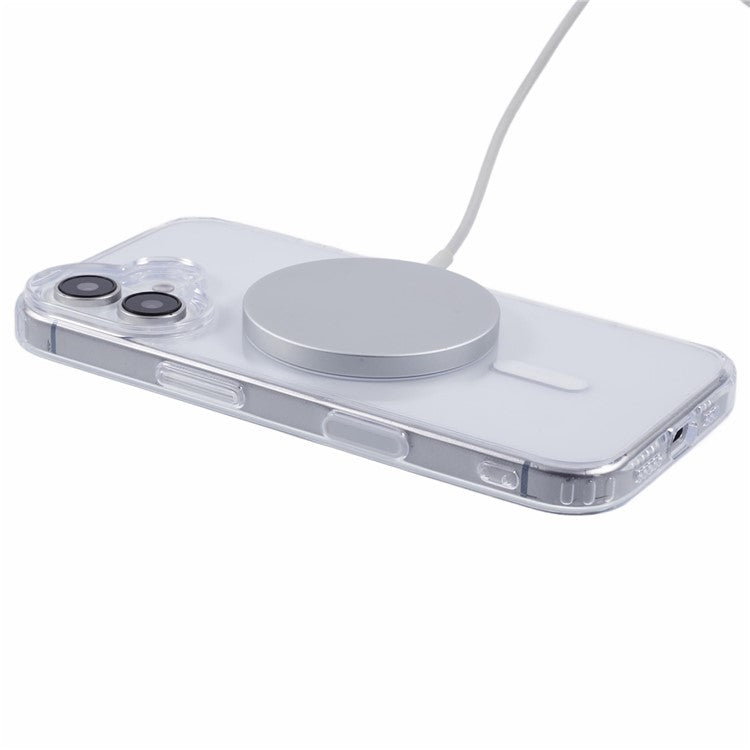 For iPhone 16 Plus Clear Case Compatible with MagSafe TPU+PC Back Cover