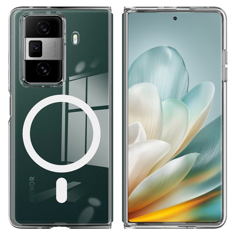 For Honor Magic Vs3 5G Clear Case TPU+Acrylic Magnetic Phone Cover Compatible with MagSafe