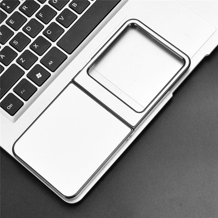 For Infinix Zero Flip 5G Case Carbon Fiber Texture Shockproof PU+PC Phone Cover - White