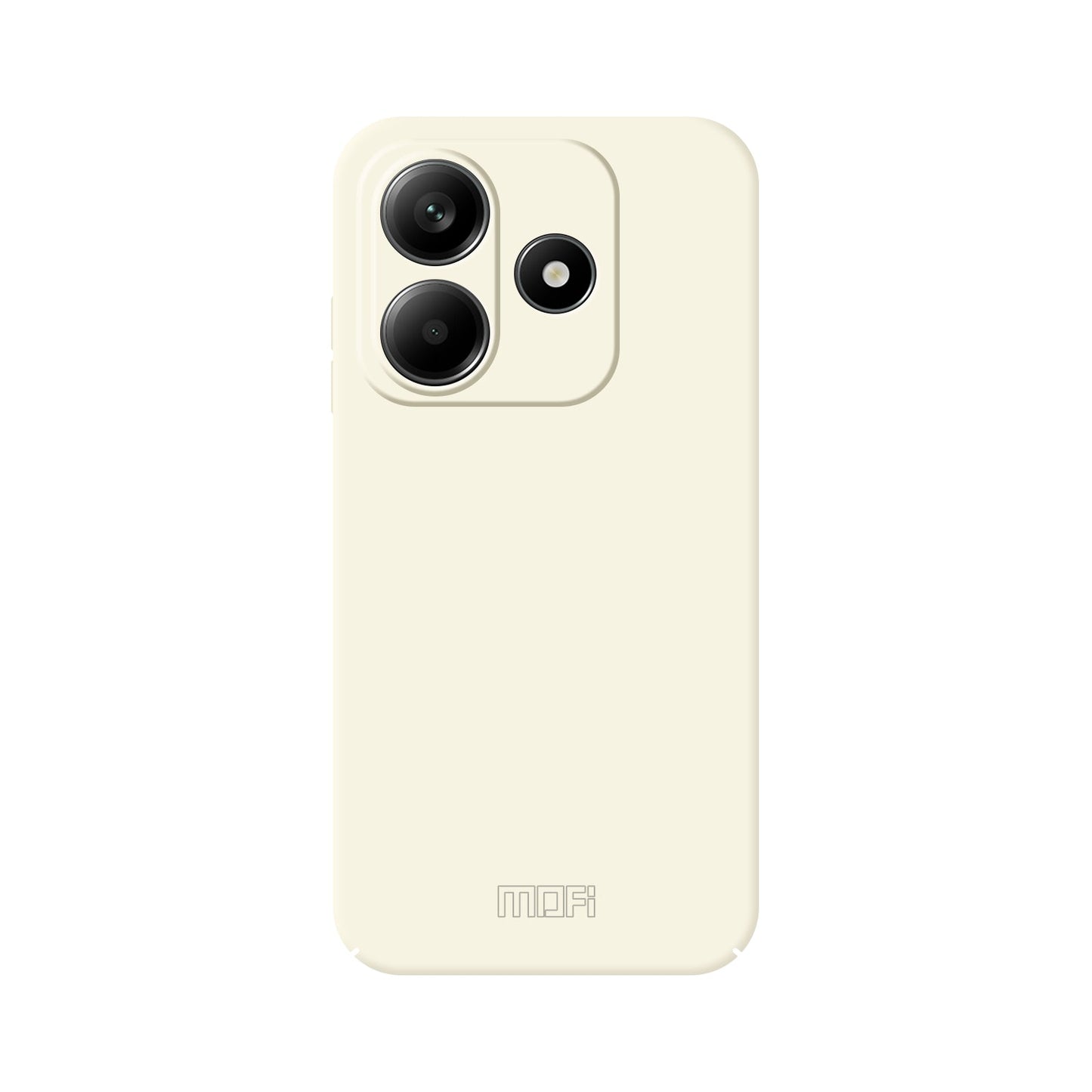 For Xiaomi Redmi Note 14 5G MOFI JK Qin Series Skin-Touch Matte Phone Case Acrylic+TPU Shockproof Cover - Beige