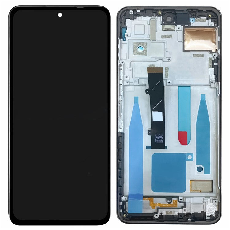 For TECNO Camon 18 Premier CH9 Grade C LCD Screen and Digitizer Assembly + Frame Part (TFT Technology) (Without Logo) - Black
