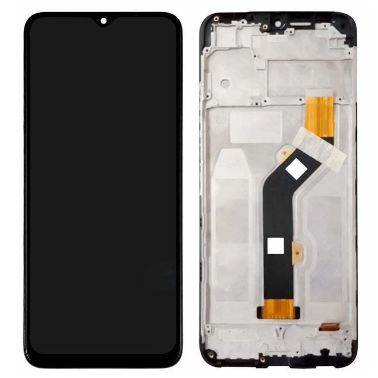 For TECNO Pova Neo LE6 Grade C LCD Screen and Digitizer Assembly + Frame Part (Without Logo)